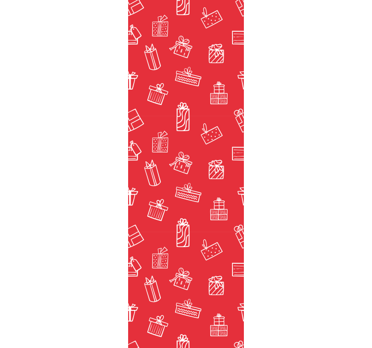 Papier peint noel motif de cadeau - TenStickers