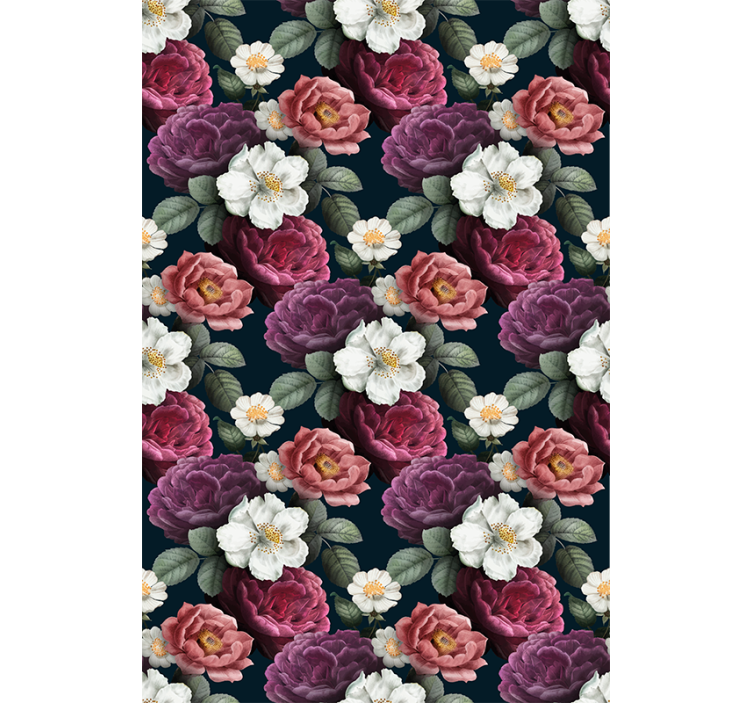 Papier peint floral élégance florissante - TenStickers