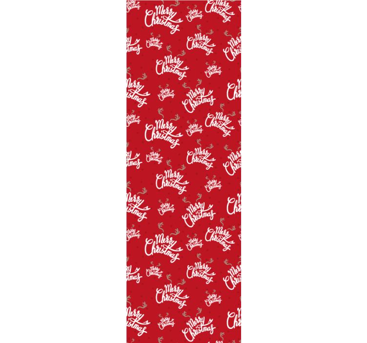 Papier peint noel motif d'écriture festive - TenStickers