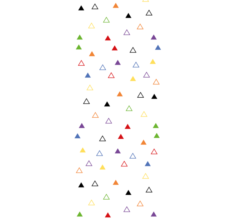 Papier peint géometrique motif triangulaire coloré - TenStickers
