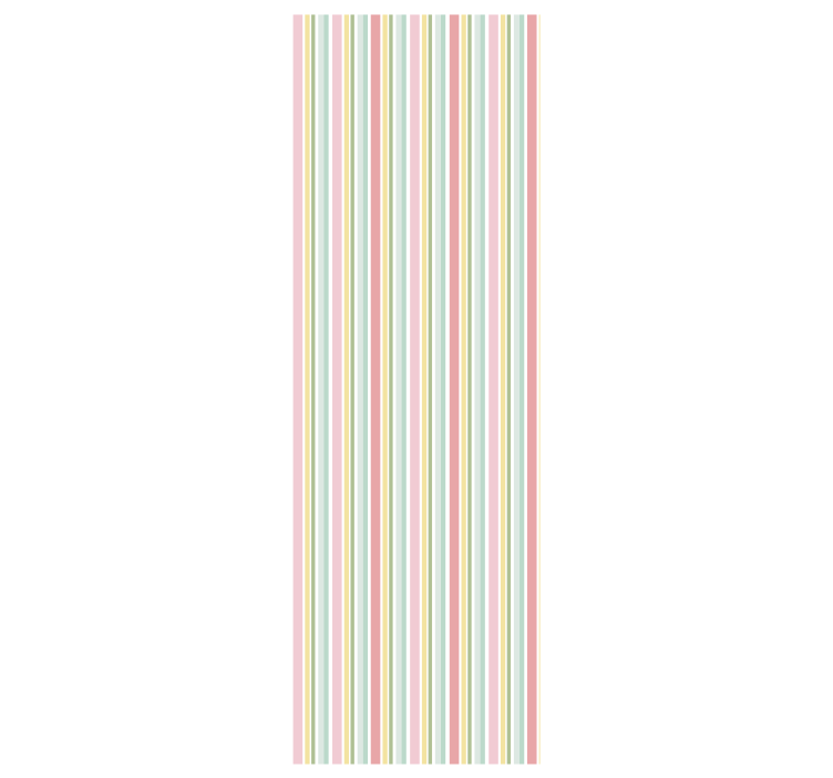 Papier peint ligne horizontale harmonie de rayures pastel - TenStickers