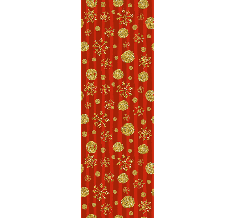 Papier peint noel ornements festifs à paillettes - TenStickers