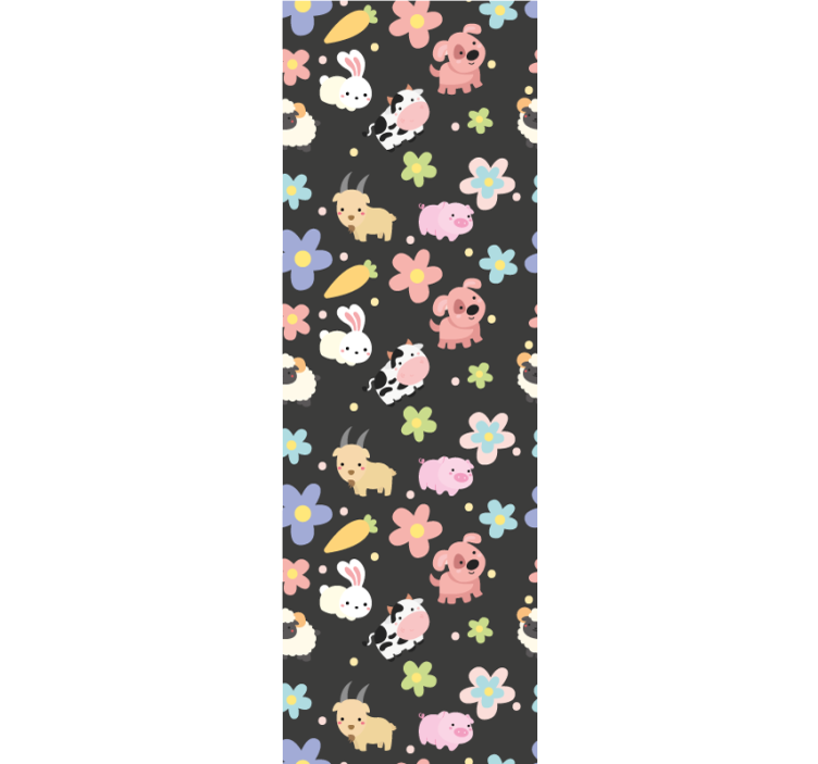 Papier peint animaux motif animalier amusant - TenStickers