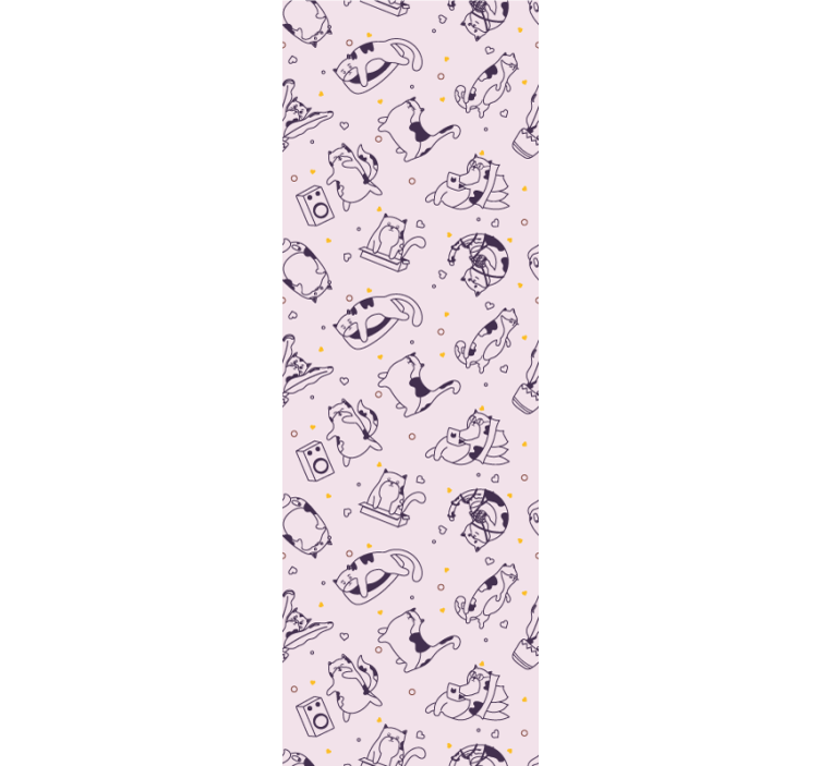 Papier peint chambre bébé dessin au trait ludique - TenStickers