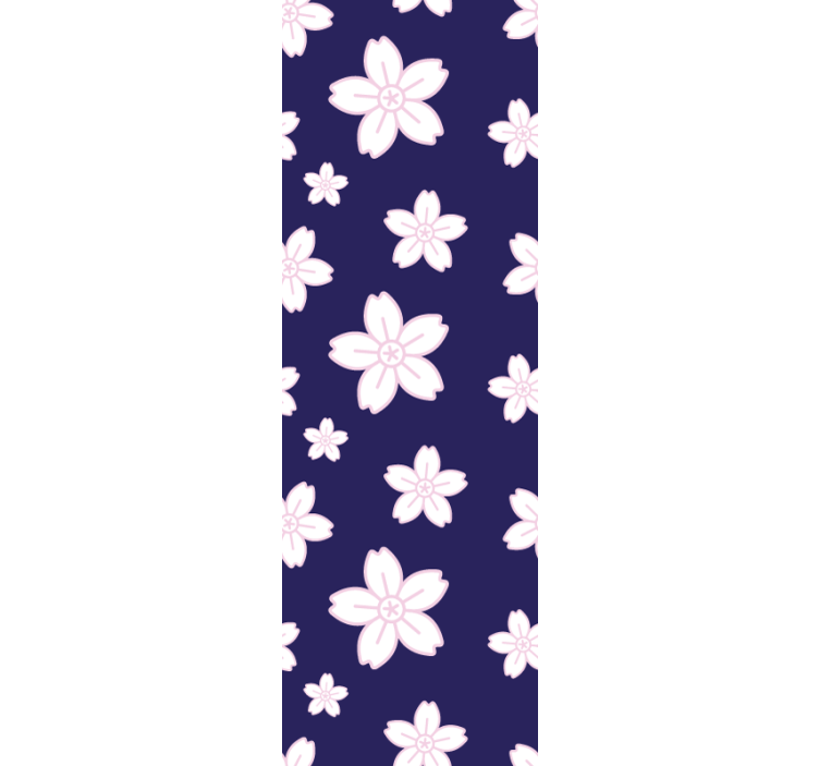 Papier peint floral motif de fleur de marguerite - TenStickers