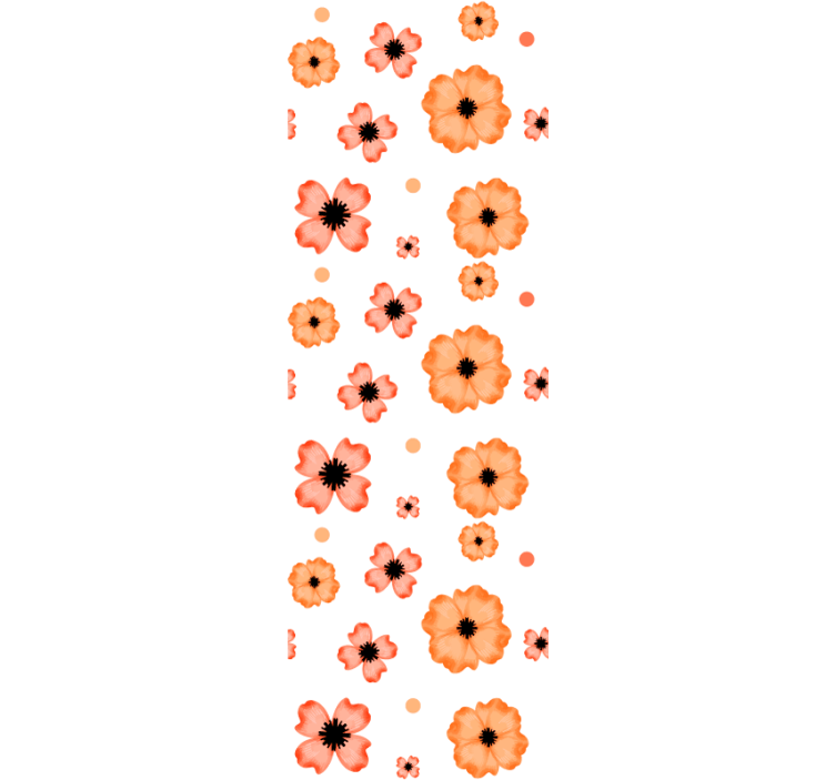 Papier peint floral motif de coquelicots - TenStickers
