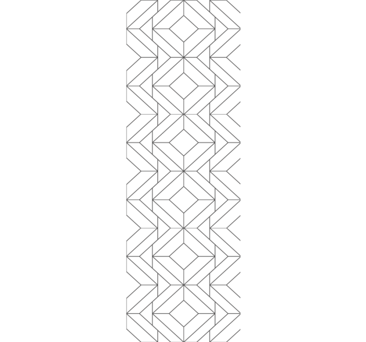 Papier peint géometrique éléments à motifs modernes - TenStickers