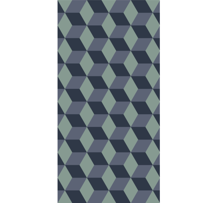 Papier peint géometrique modèle de cubes 3d - TenStickers