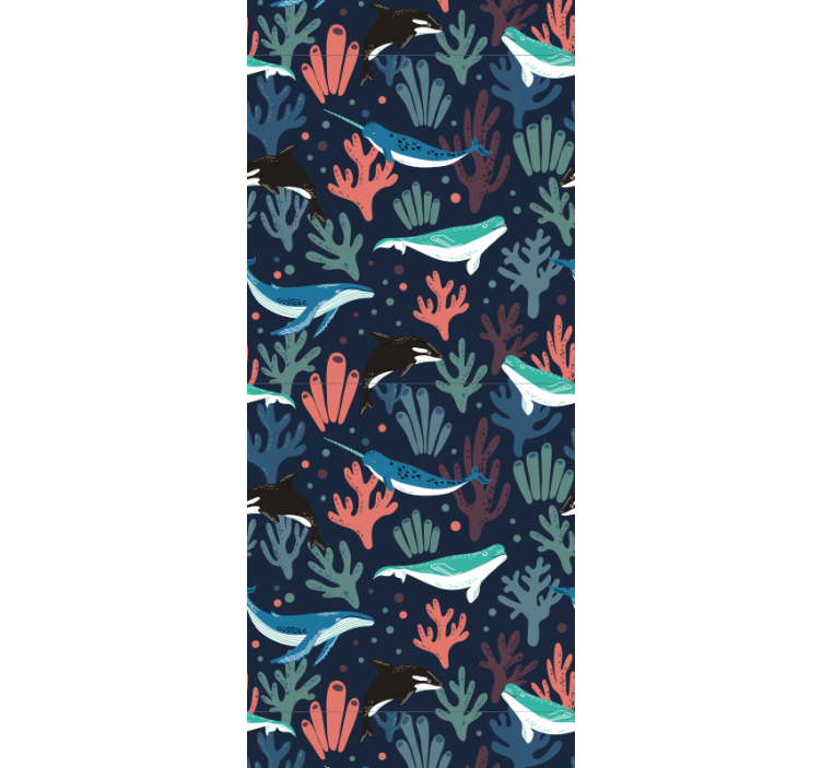 Papier peint poissons scène sous-marine - TenStickers