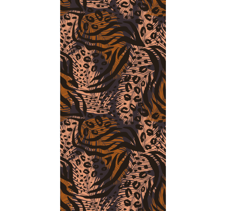 Papier peint léopard motif animal tropical - TenStickers