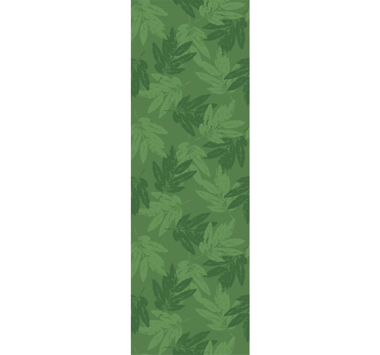 Papier peint feuilles motif simple vert - TenStickers