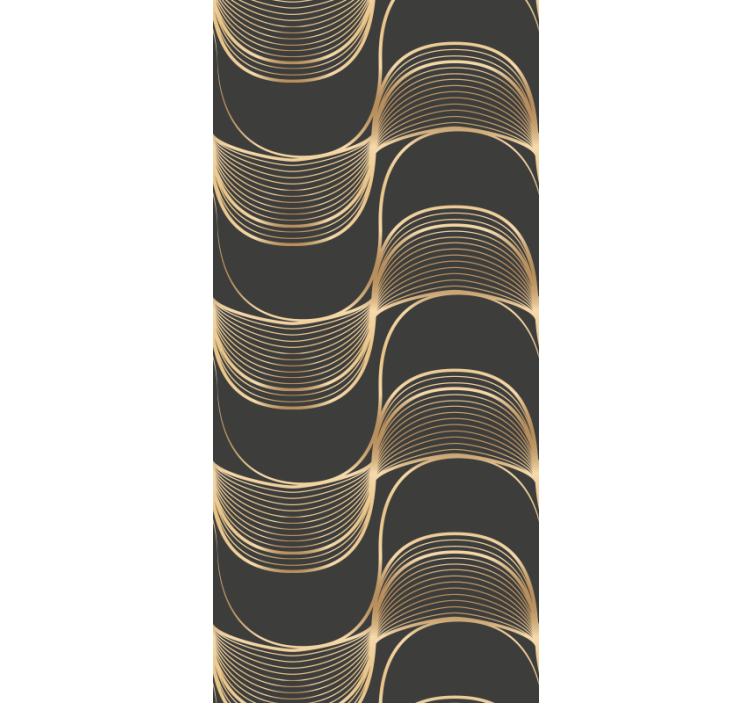 Papier peint géometrique motifs de lignes élégants - TenStickers
