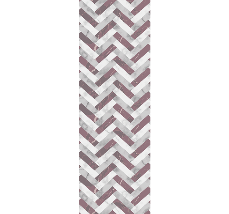 Papier peint marbre motif à chevrons gris - TenStickers