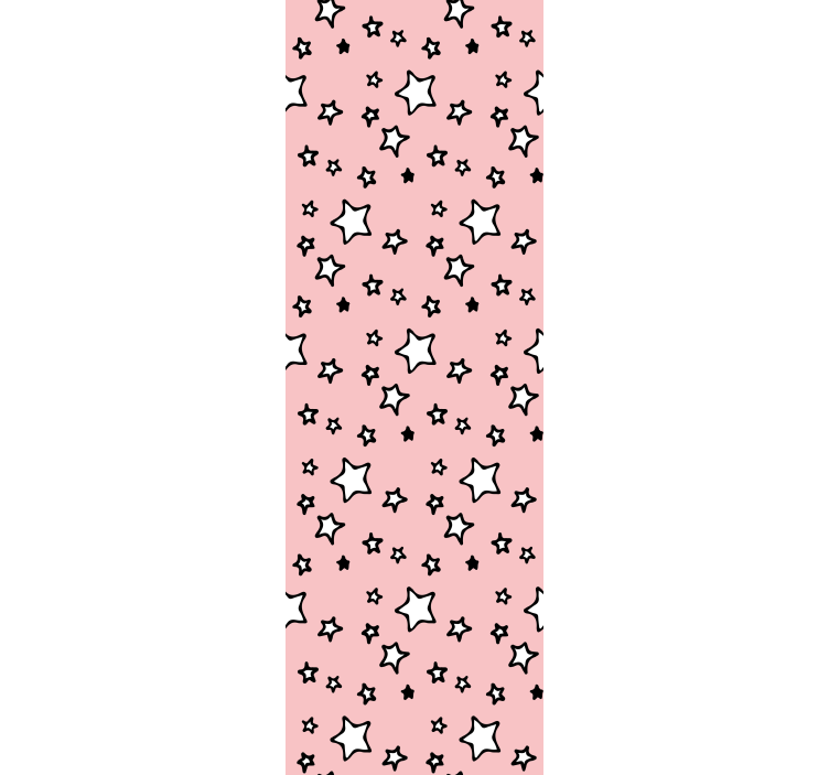 Papier peint chambre bébé motif étoiles roses - TenStickers