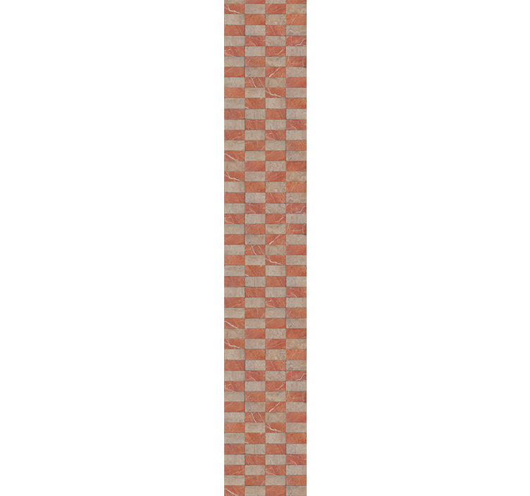 Papier peint cuisine carreaux géométriques beiges - TenStickers