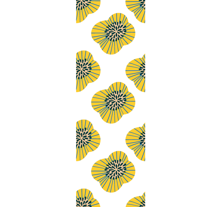 Papier peint floral motif floral élégant - TenStickers