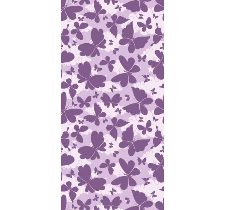 Papier peint papillon motif aux nuances violettes - TenStickers