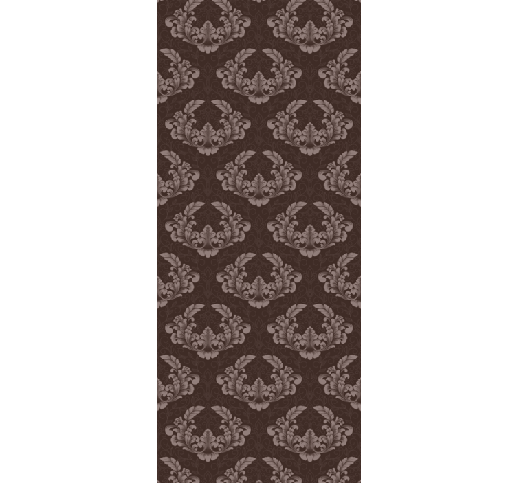 Papier peint baroque motifs floraux classiques - TenStickers