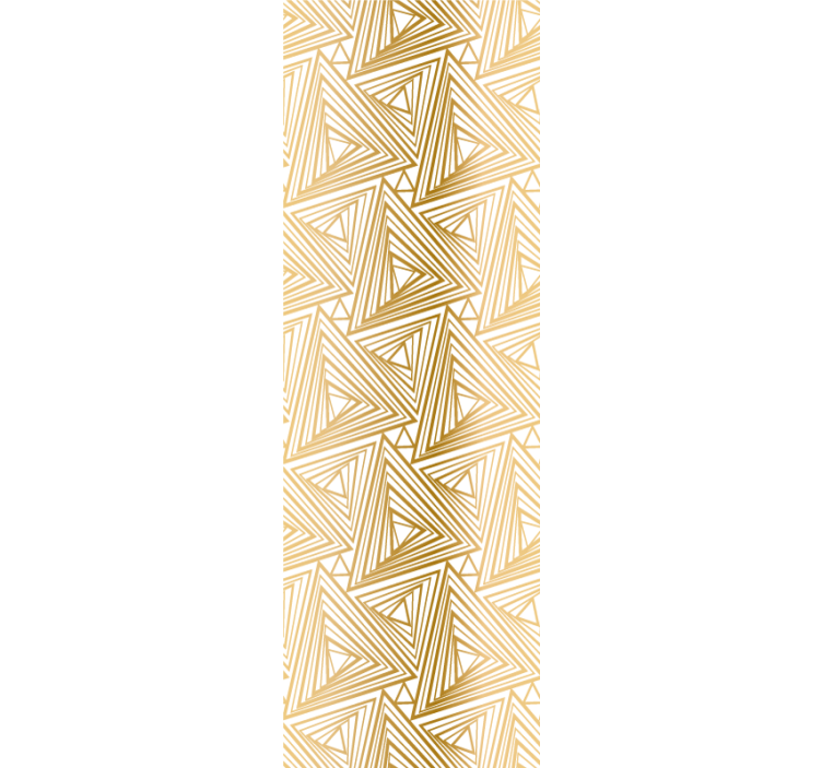 Papier peint triangles motif doré - TenStickers