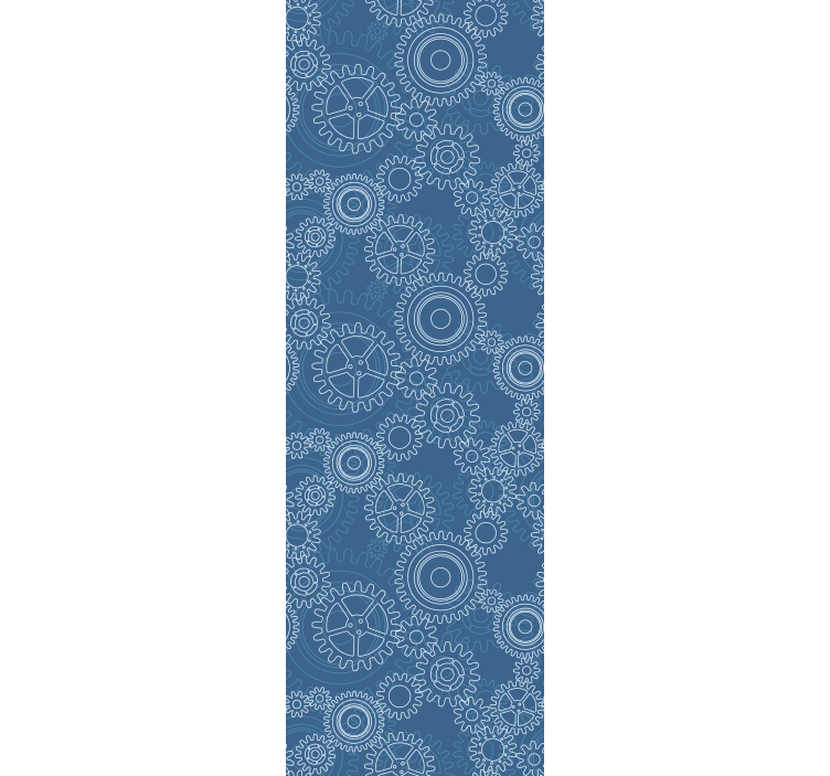 Papier peint 3D modèles d'engrenages géométriques - TenStickers