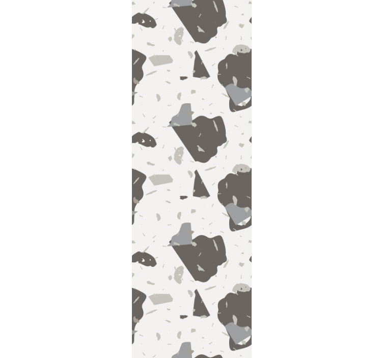 Papier peint motif formes grises abstraites - TenStickers