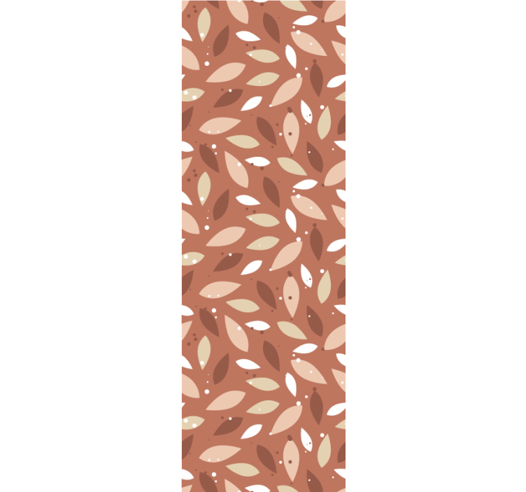 Papier peint feuilles motif naturel marron - TenStickers