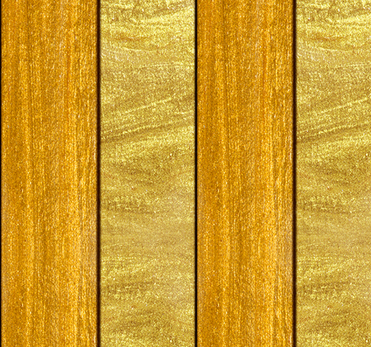 Papier peint bois planches effet doré - TenStickers