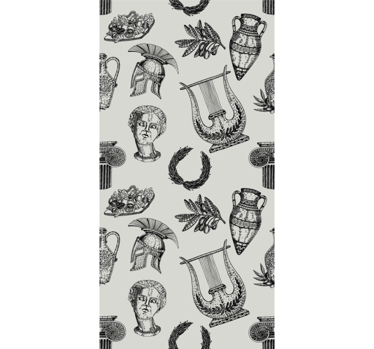 Papier peint classique iconographie romaine - TenStickers