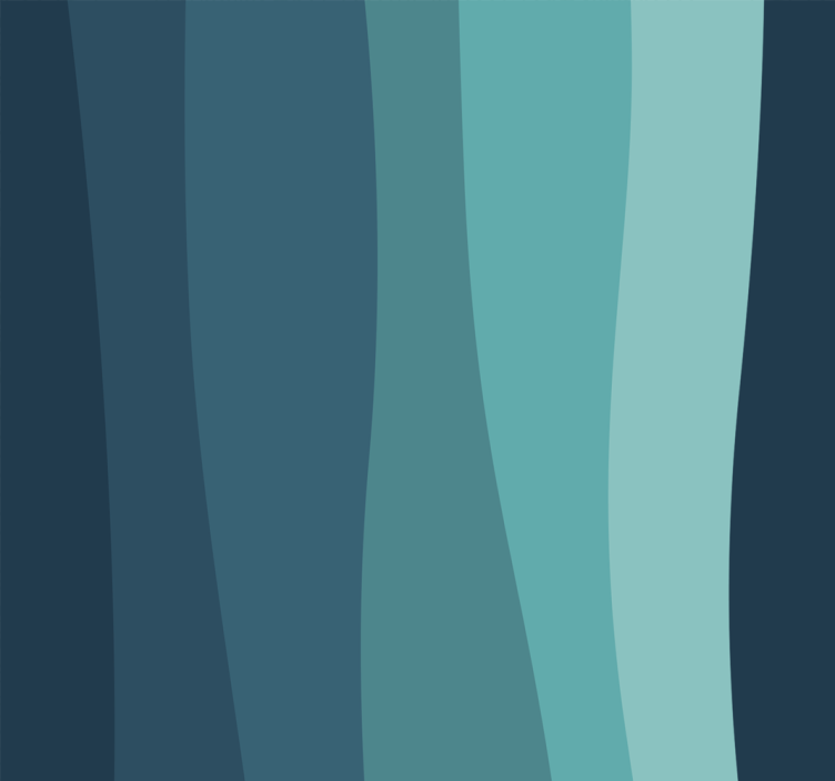 Papier peint 3D vagues océaniques courbées - TenStickers