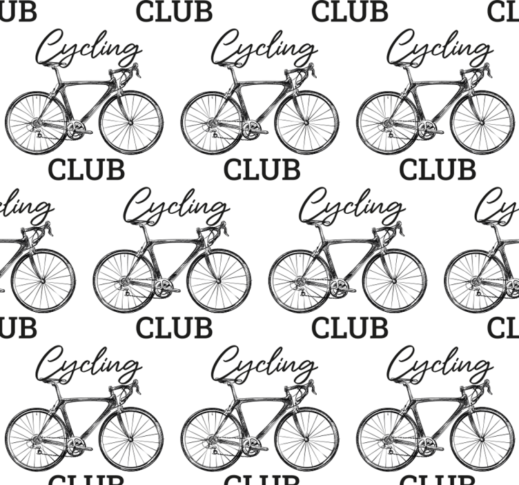 Papier peint salon club cycliste - TenStickers