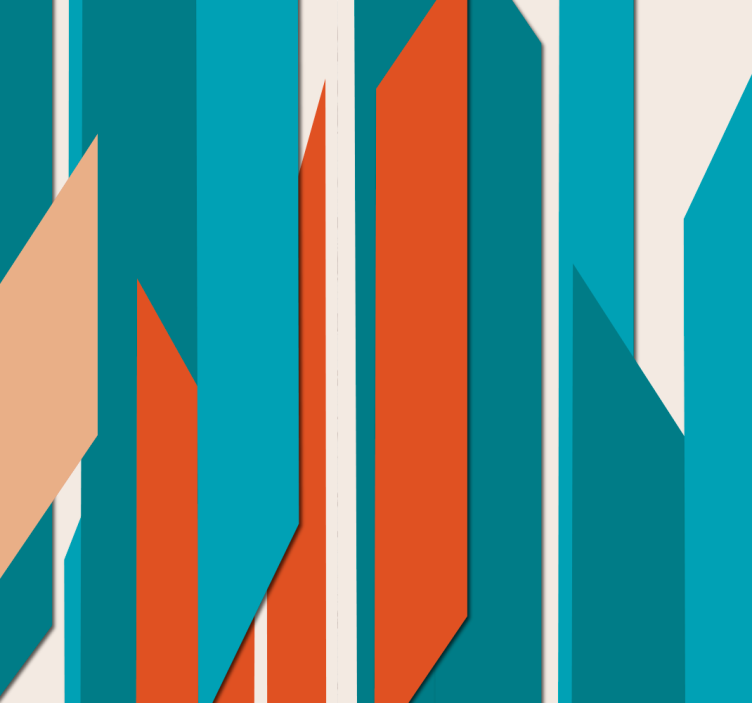 Papier peint géometrique conception de mur géométrique - TenStickers