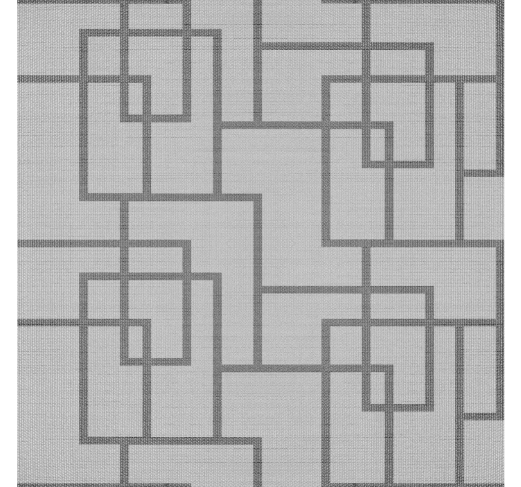 Papier peint moderne lignes géométriques grises - TenStickers