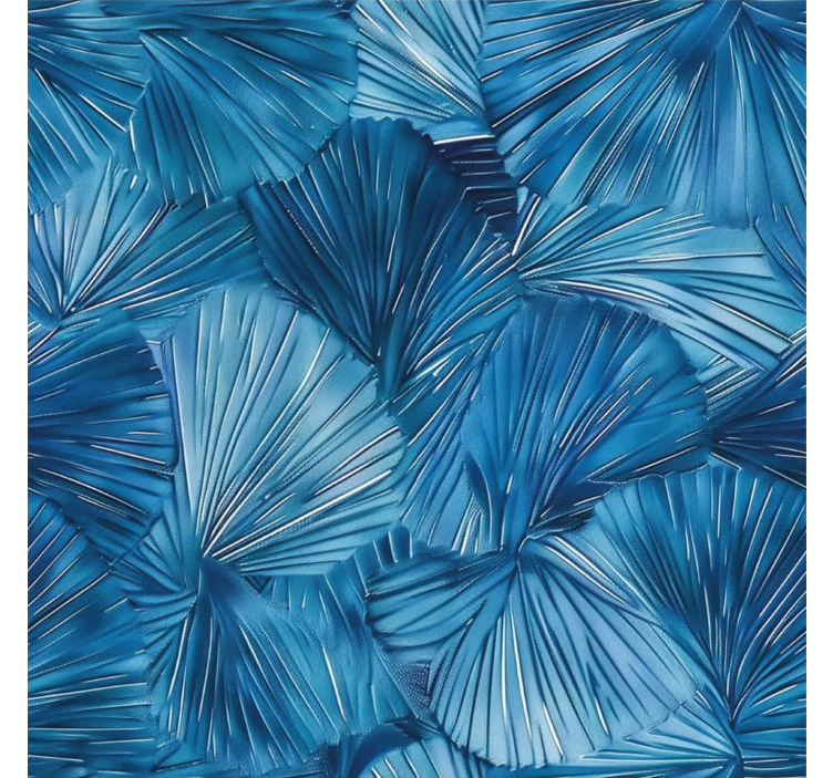 Papier peint moderne points visuels bleus - TenStickers