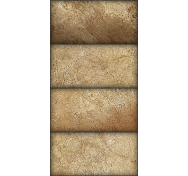 Papier peint béton grille en tuiles de terre - TenStickers