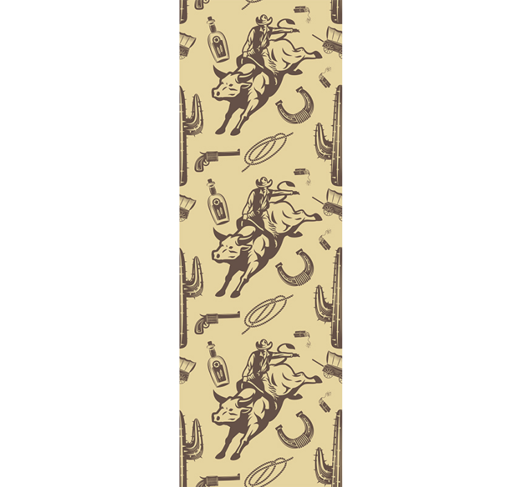 Papier peint chambre enfant éléments à thème occidental - TenStickers