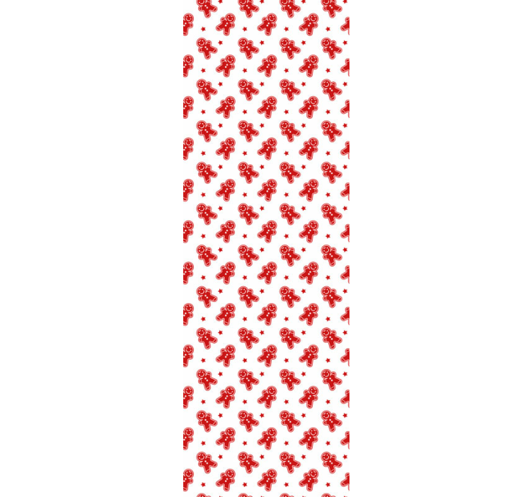 Papier peint noel motifs de pain d'épices festifs - TenStickers