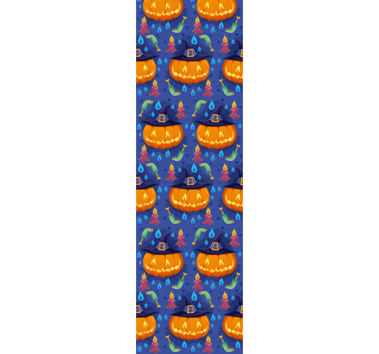 Papier peint halloween motif citrouilles d'halloween - TenStickers