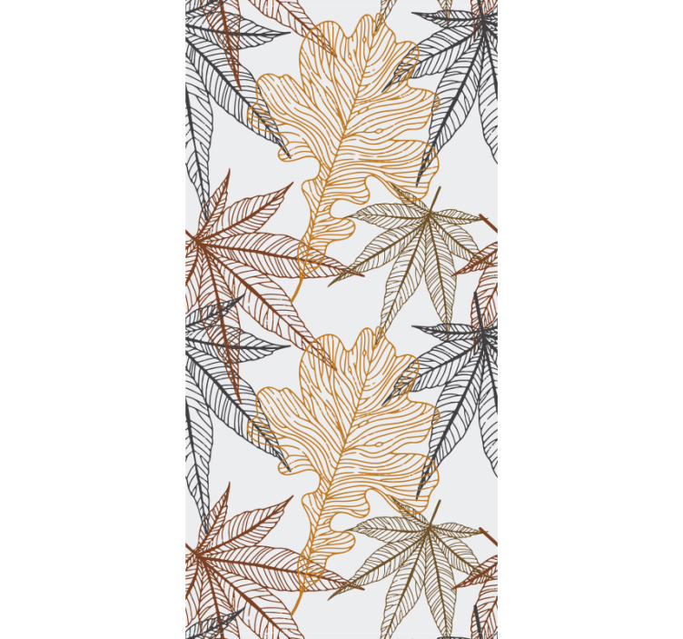 Papier peint feuilles motif de palmier tropical - TenStickers