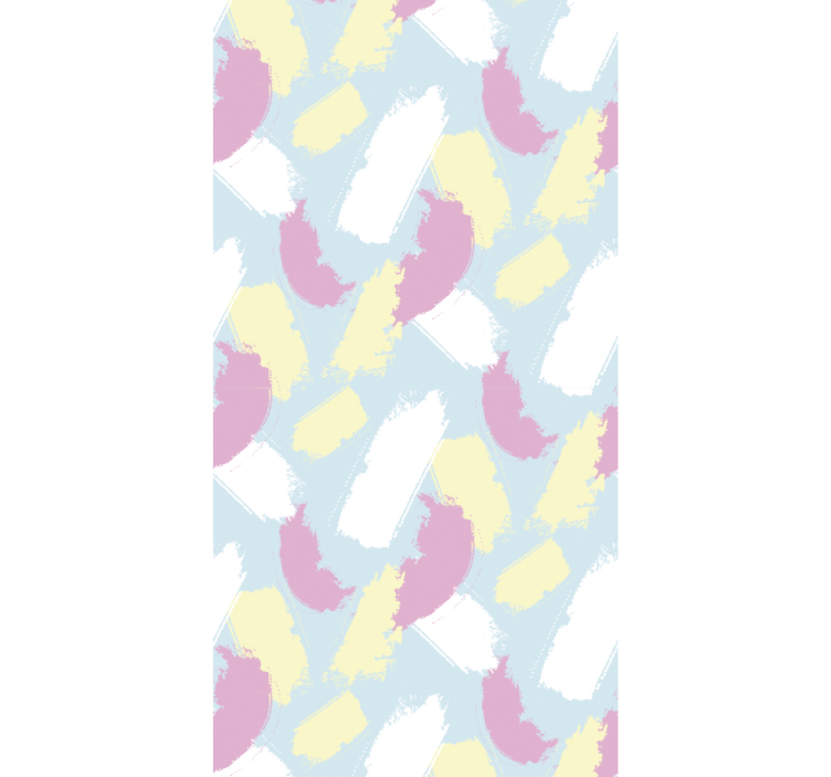 Papier peint chambre adulte traces de pinceau abstraites - TenStickers