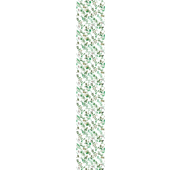 Papier peint feuilles motif de verdure délicat - TenStickers