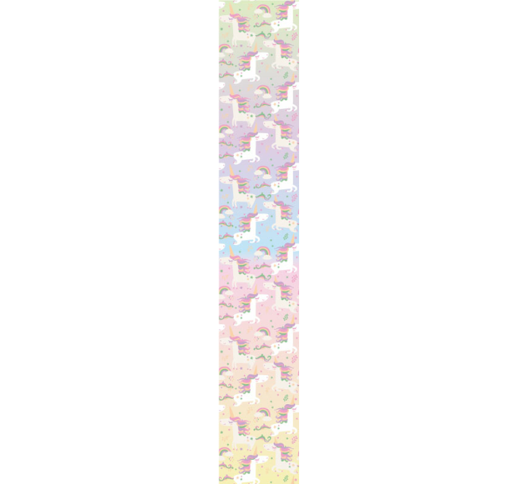 Papier peint animaux fond d'arc-en-ciel - TenStickers