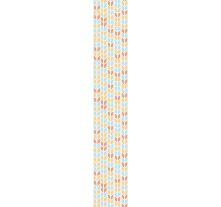 Papier peint géometrique flèches bleues et beiges - TenStickers