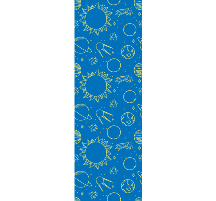 Papier peint chambre bébé fond sur le thème de l'espace - TenStickers