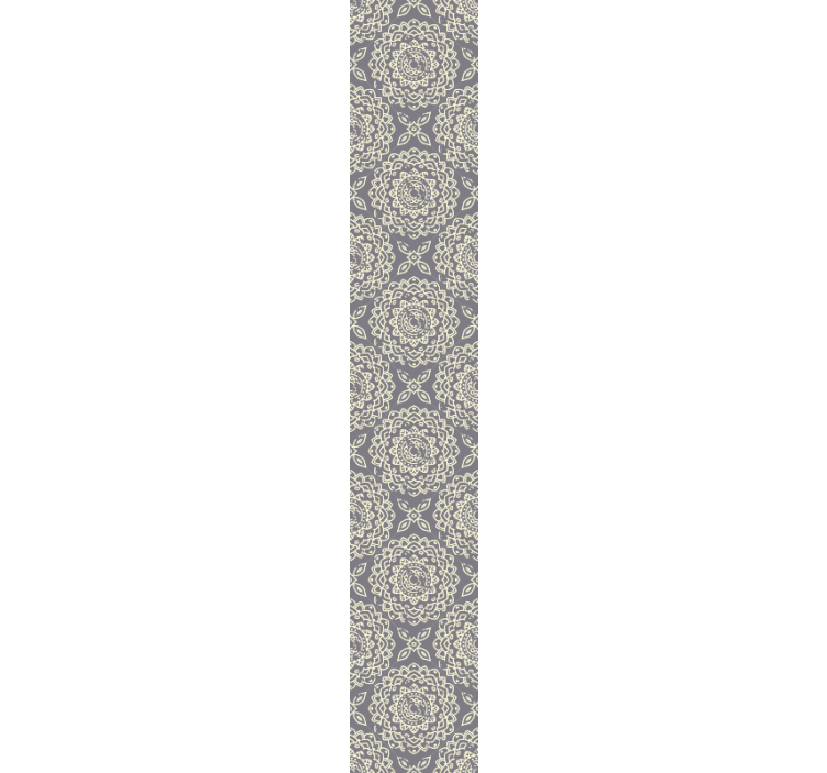 Papier peint fleurs mandala ornemental - TenStickers