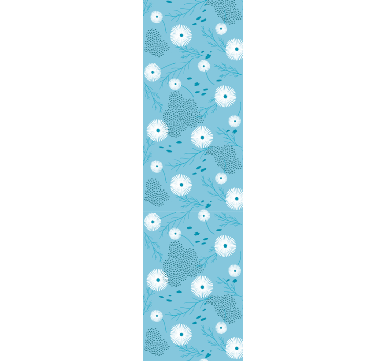 Papier peint fleurs motif d'éclat floral - TenStickers