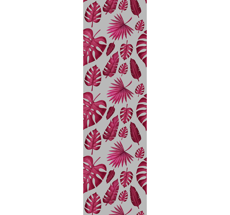 Papier peint feuillage motif de feuilles tropicales - TenStickers