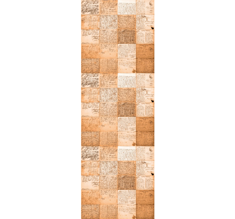 Papier peint vintage modèles de manuscrits - TenStickers