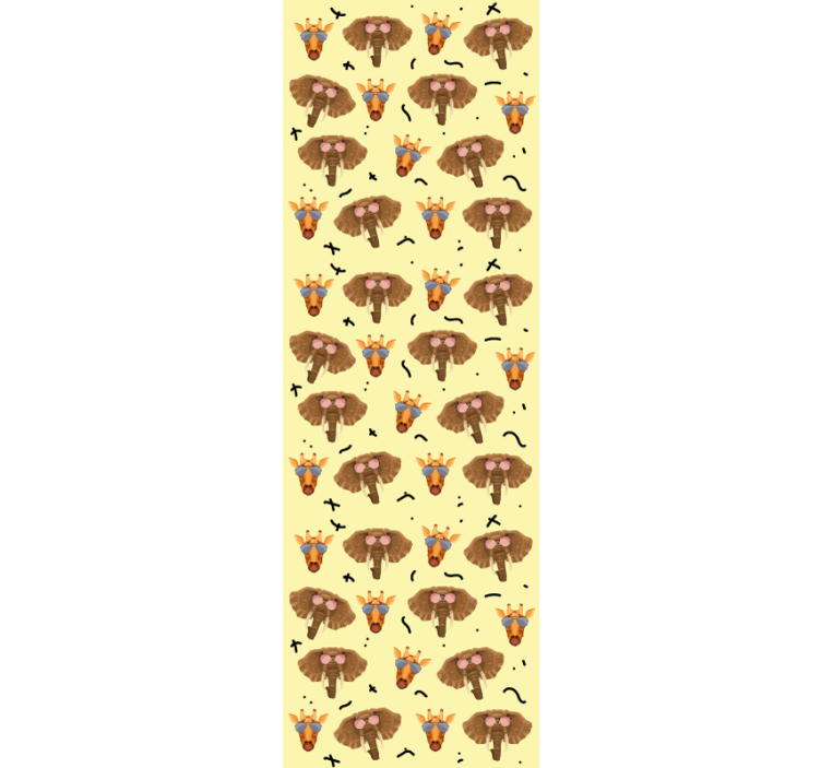Papier peint animaux motif animalier de safari - TenStickers