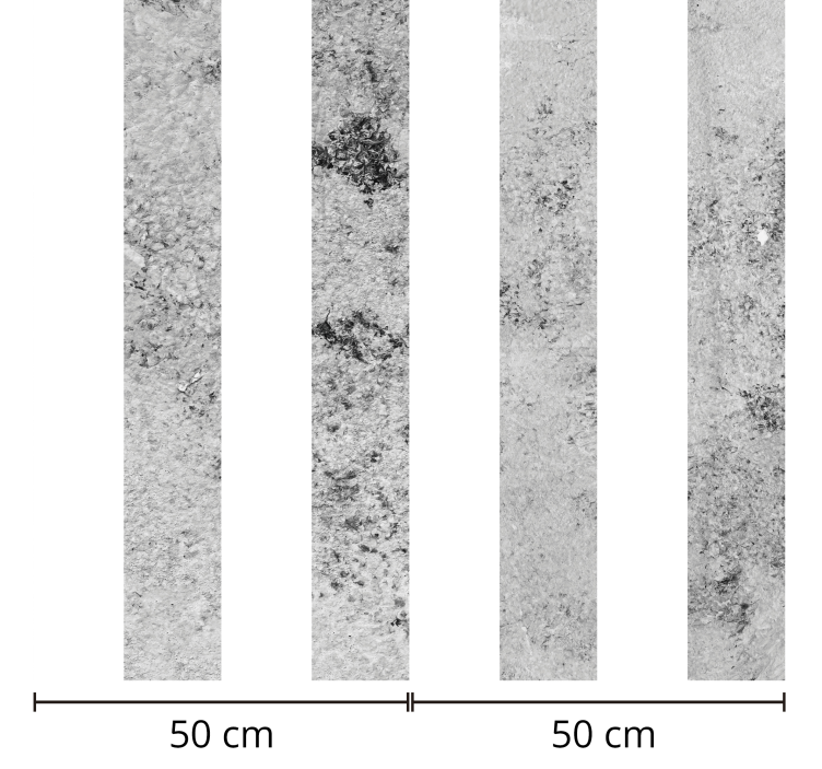Papier peint texturé béton rayures grises - TenStickers