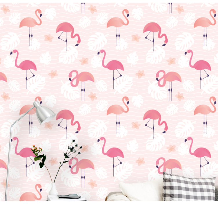 Papier peint animaux flamants roses - TenStickers